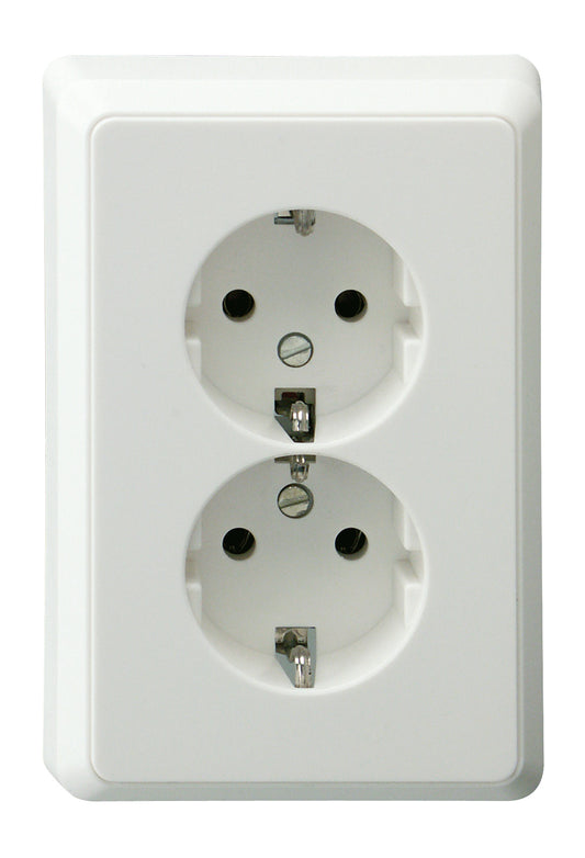 REV PrimaLuxe Steckdose 2-fach | inkl. Rahmen