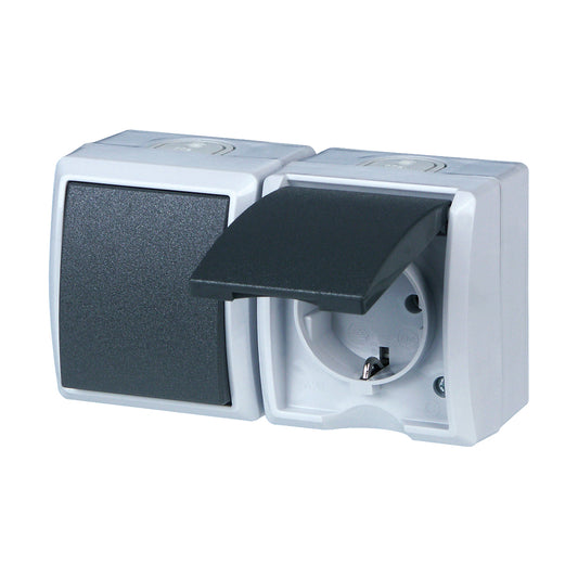 REV AquaForm | Wechselschalter | IP44 | Aufputz