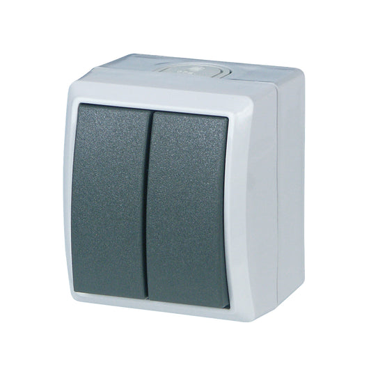 REV AquaForm Serienschalter | IP44 | grau