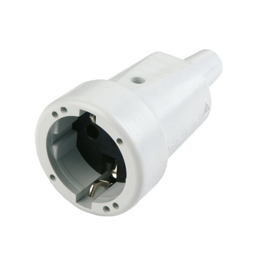 Schutzkontakt-Kupplung | PVC | Grau