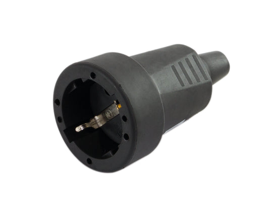 Schutzkontakt-Kupplung | PVC | IP20 | Schwarz