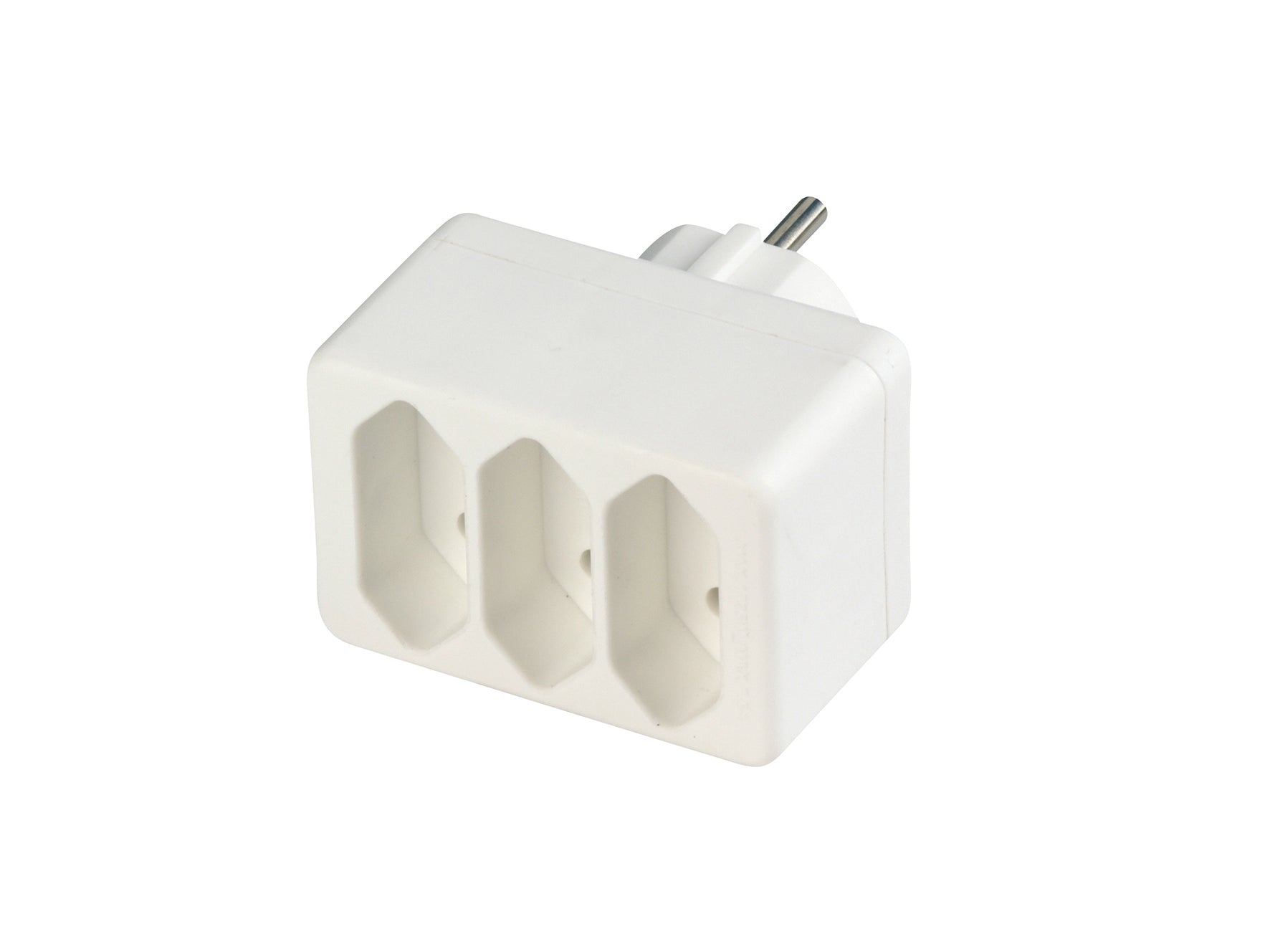 Übergangsstecker 3-fach | Weiß