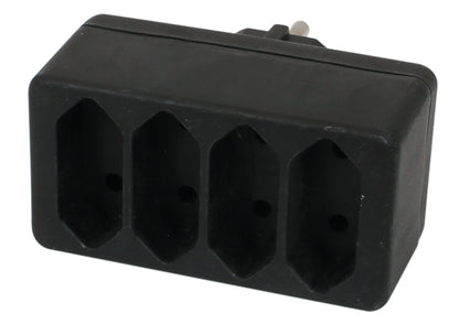 REV Übergangsstecker 4-fach | IP20 | 230V | schwarz