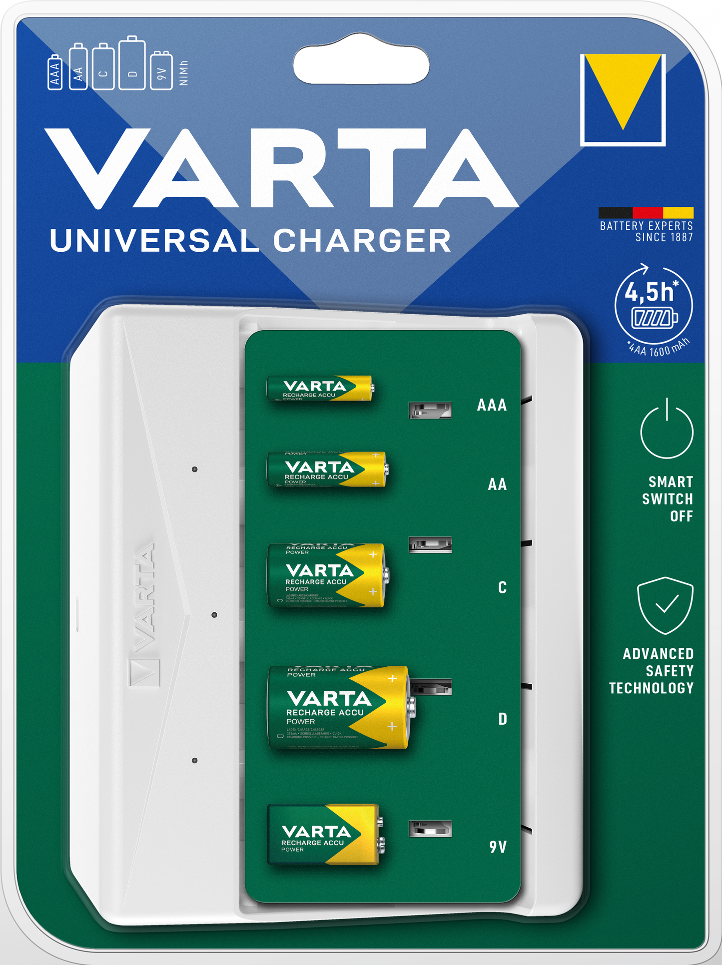 VARTA UNIVERSAL CHARGER 57658 BLI 1