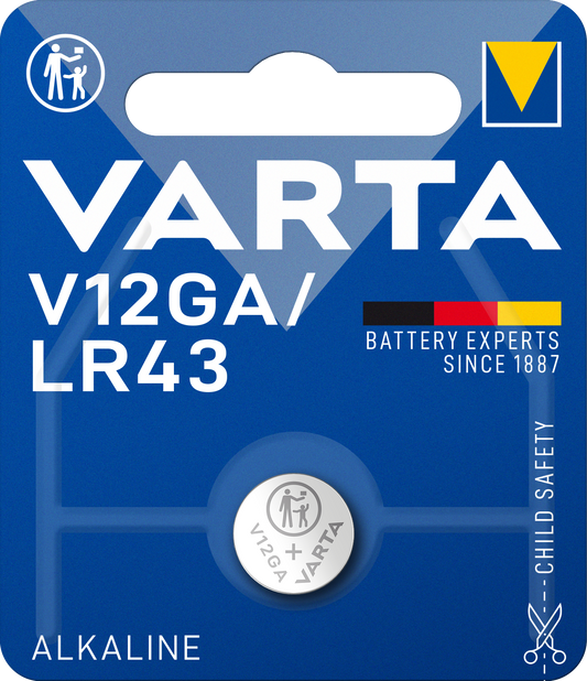 VARTA ELECTRONICS V12GA/LR43 Blister 1