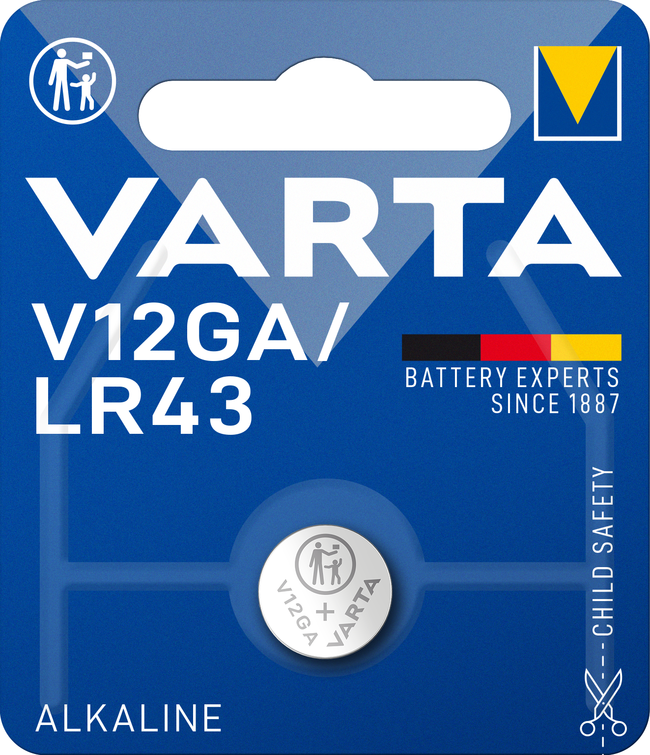 VARTA ELECTRONICS V12GA/LR43 Blister 1