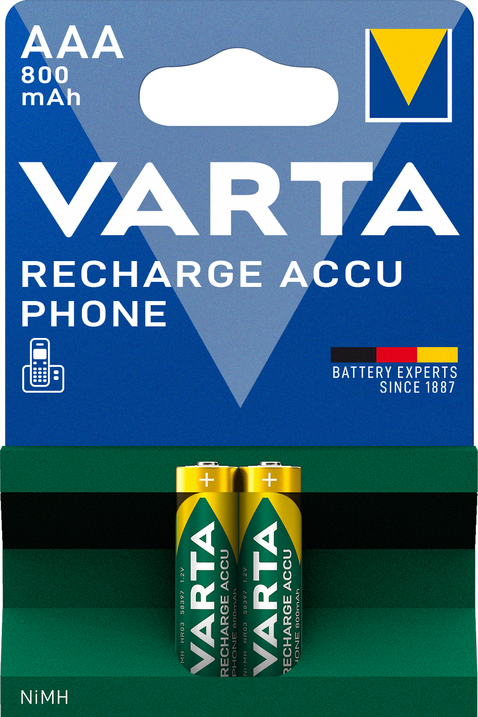 VARTA RECH.ACCU Phone AAA 800mAh Blister 2