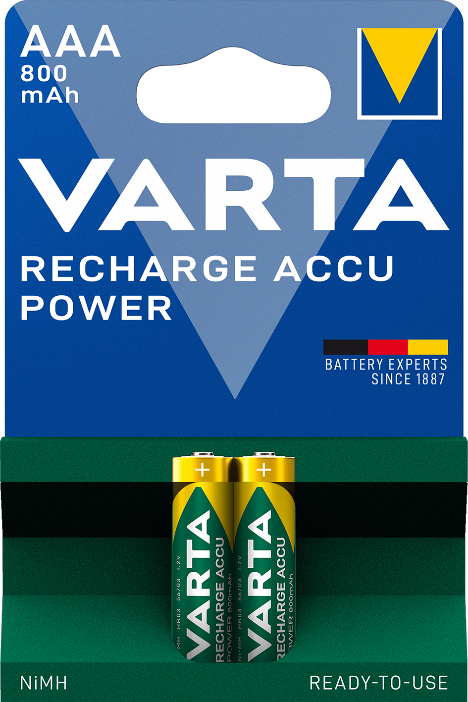 VARTA RECH.ACCU Power AAA 800mAh Blister 2