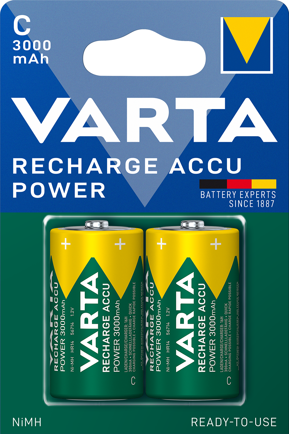 VARTA RECH.ACCU Power C 3000mAh Blister 2