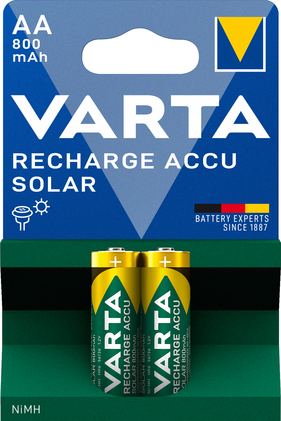 VARTA RECH.ACCU Solar AA 800mAh Blister 2