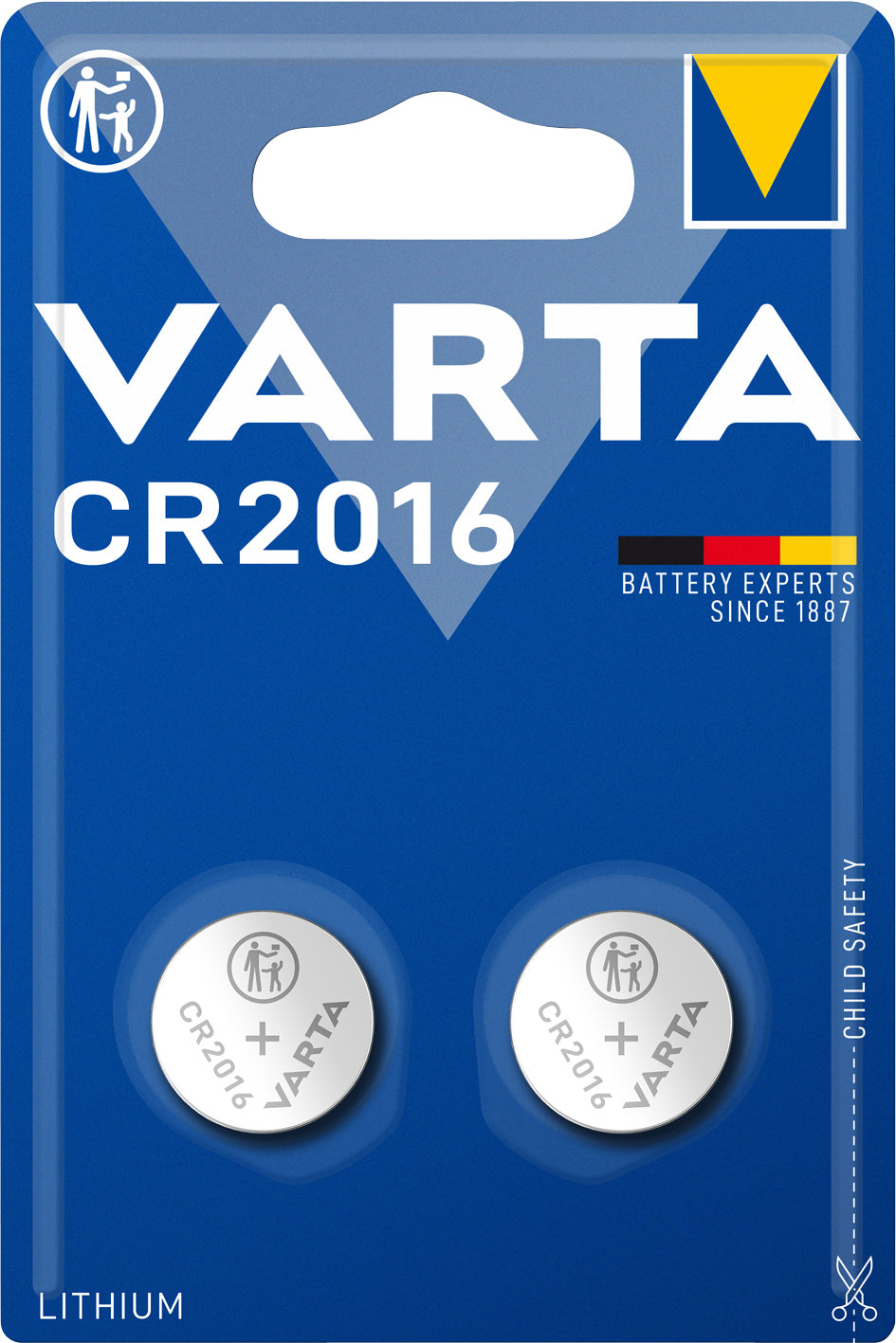 VARTA ELECTRONICS CR2016 Blister 2