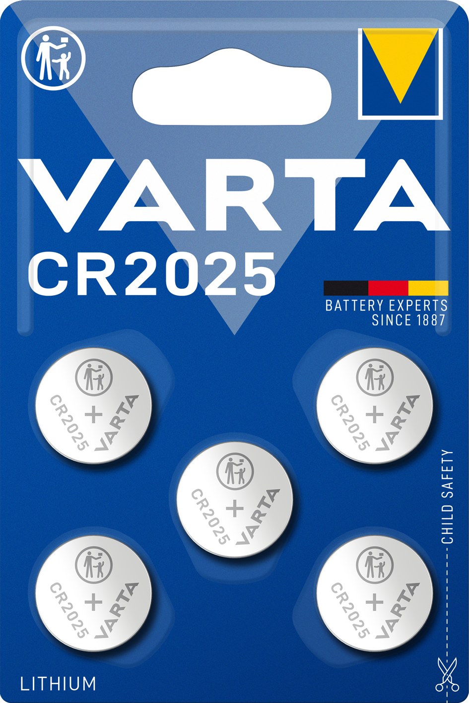 VARTA ELECTRONICS CR2025 Blister 5