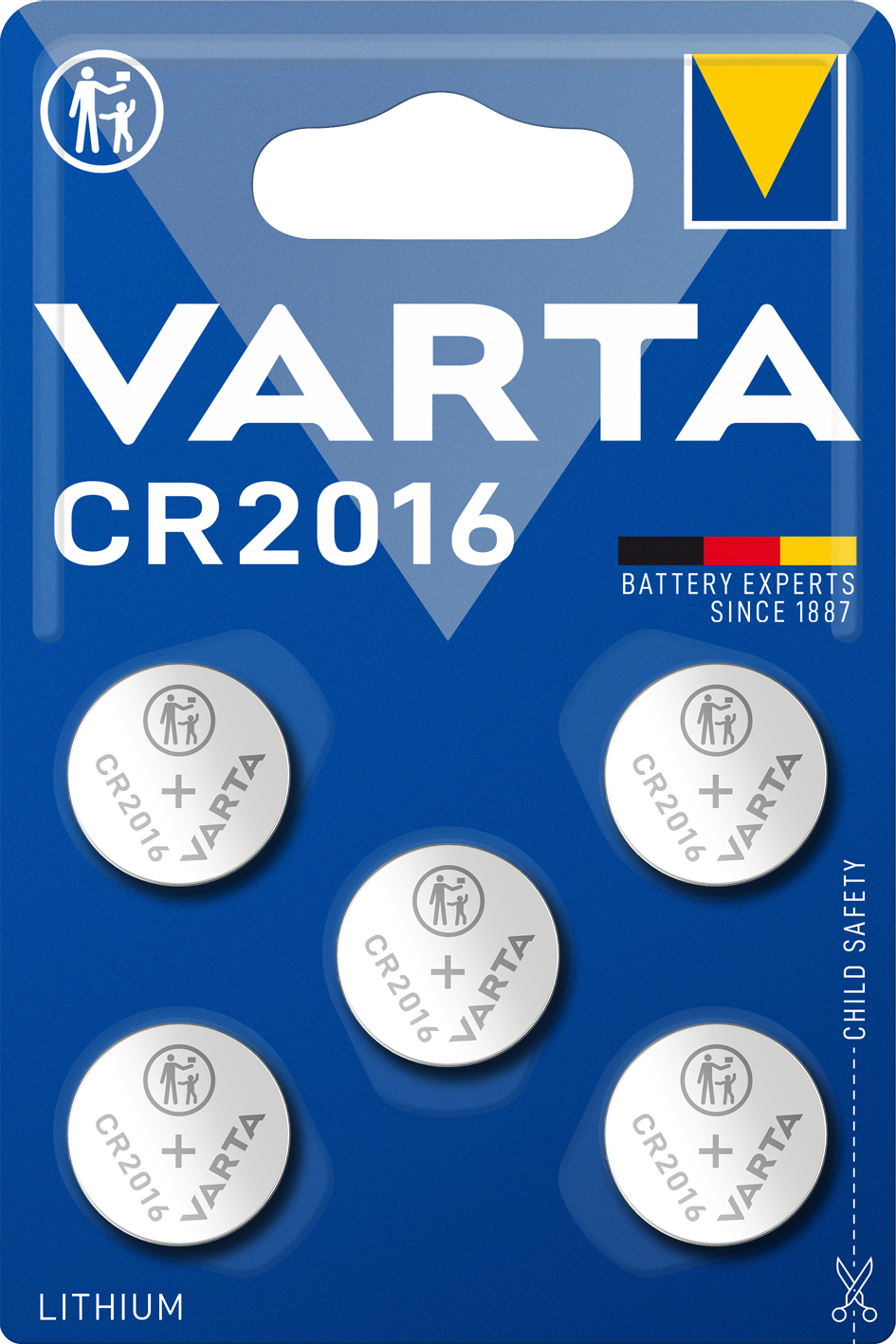 VARTA ELECTRONICS CR2016 Blister 5