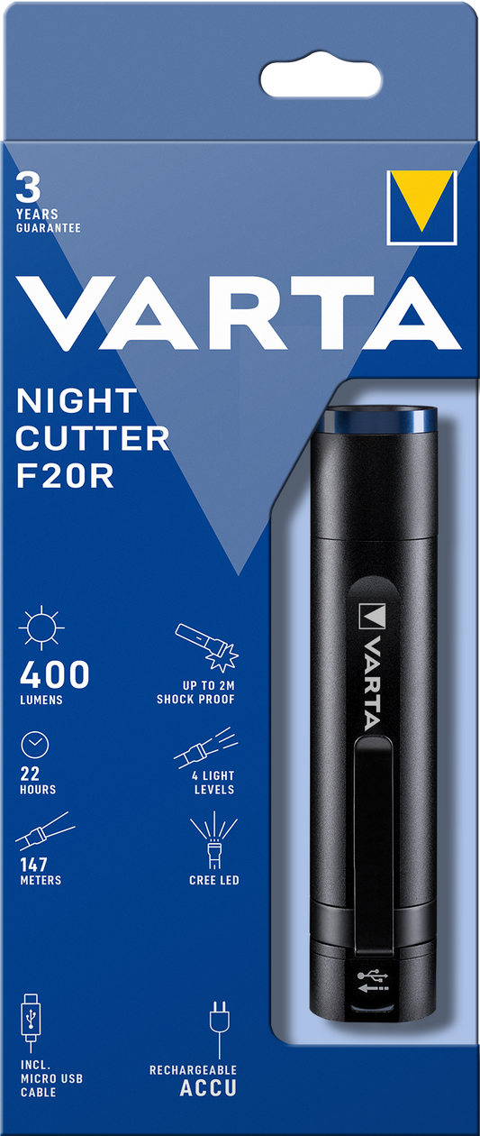 VARTA Night Cutter F20R rechargeable Akku Box