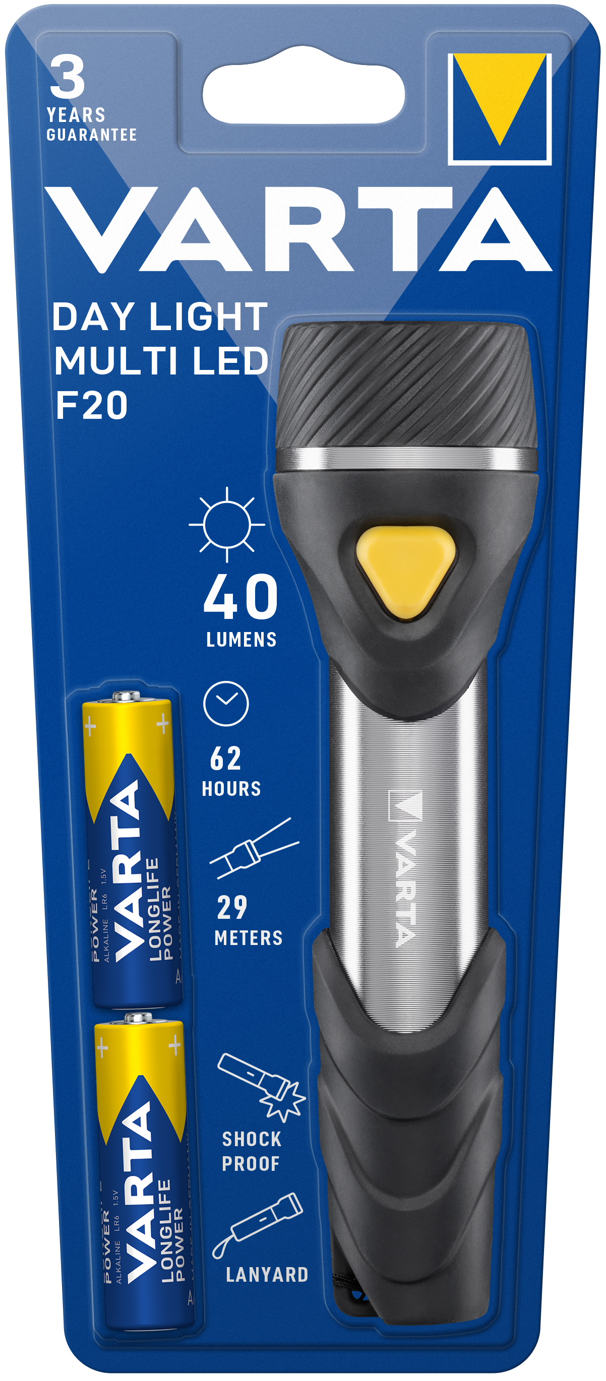 VARTA Day Light Multi LED F20 mit Batterien