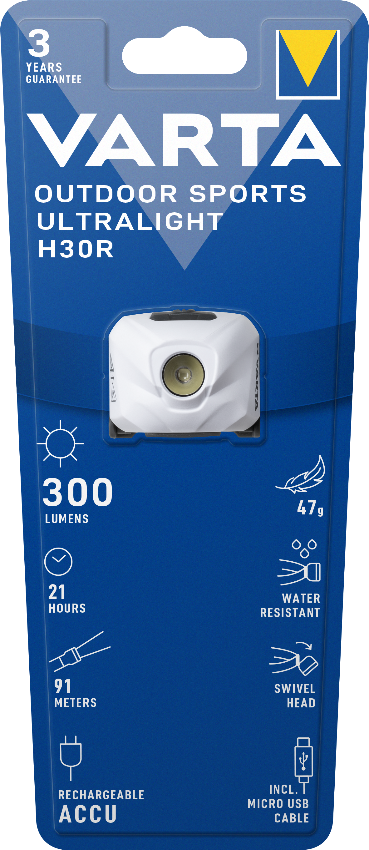 VARTA Outdoor Sports Ultralight H30R white
