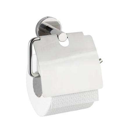 Wenko Toilettenpapierhalter mit Deckel Bosio Edelstahl