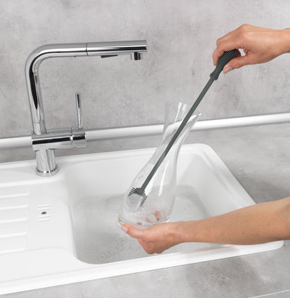 Wenko Silikon Flaschenbürste Sia 38cm grau