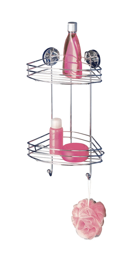Wenko Eckregal 2 Etagen Vacuum-Loc 