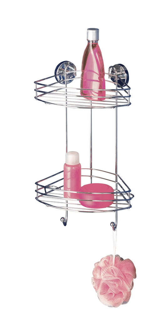 Wenko Eckregal 2 Etagen Vacuum-Loc 