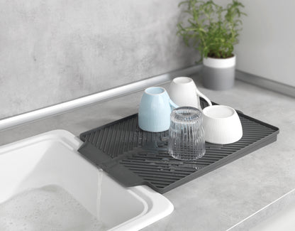 Wenko Abtropfmatte Linea 40x30x3cm grau