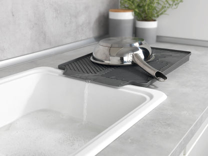Wenko Abtropfmatte Linea 40x30x3cm grau