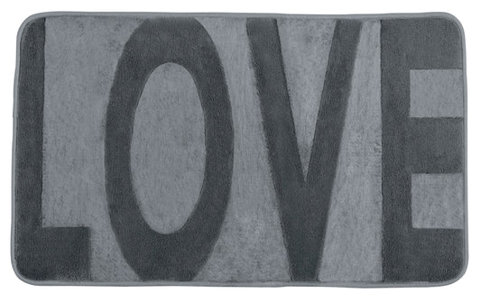 Wenko Badematte Love 50x80cm mousegrey