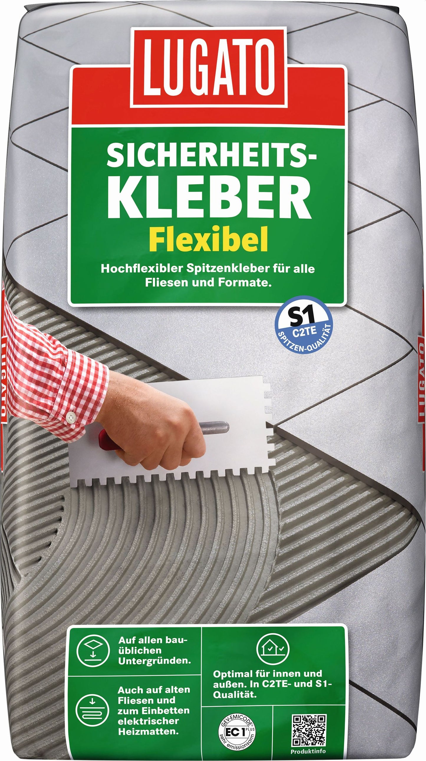 Lugato Sicherheitskleber flexibel | Fliesenkleber 25KG