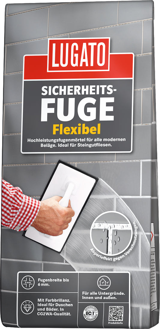 Lugato Sicherheits-Fuge flexibel | Fugenmörtel Weiß 1KG