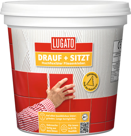 Lugato Drauf + Sitzt | Dispersionsklebstoff 1KG