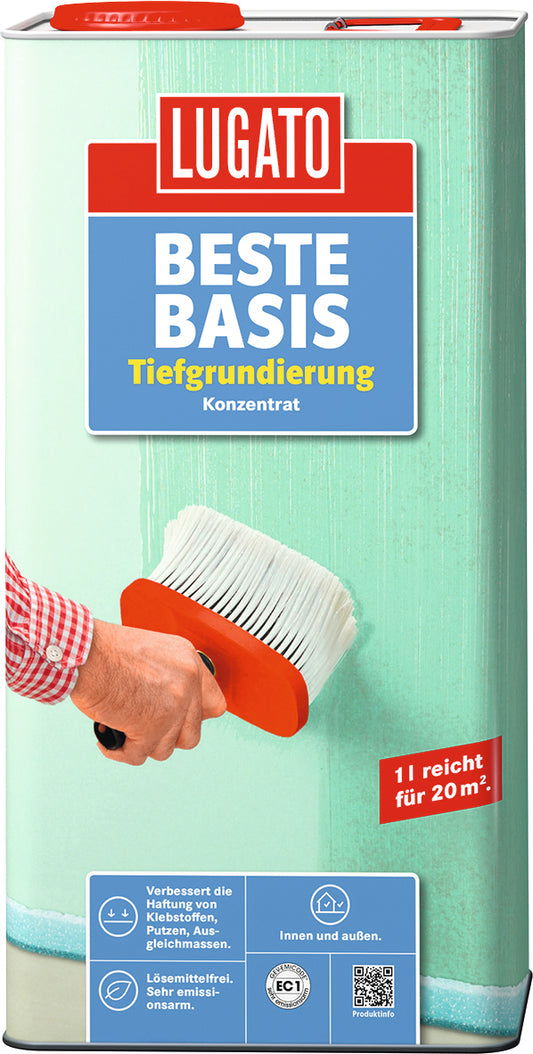 Lugato Beste Basis | Grundierung für Bodenausgleichsmassen 5KG