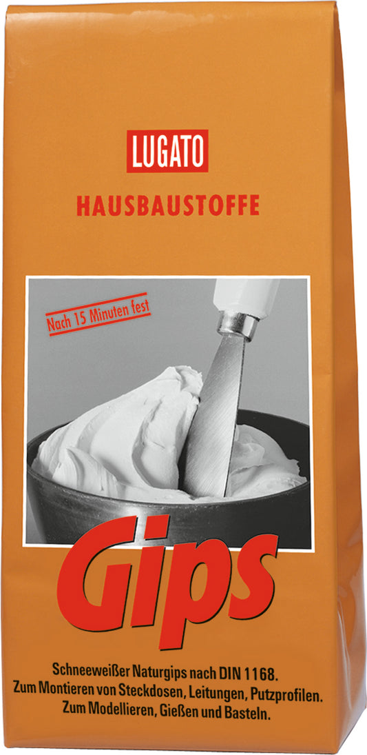 Lugato schneeweißer Naturgips 1,5KG