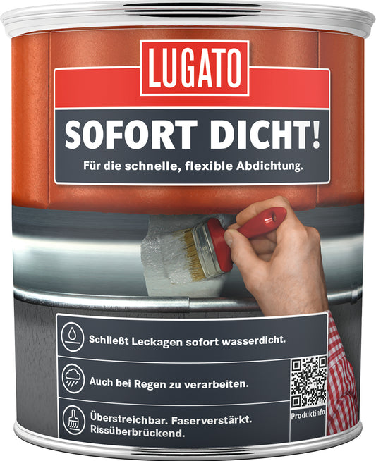 Lugato Sofort Dicht | Acrylharz-Streichabdichtung 750ml