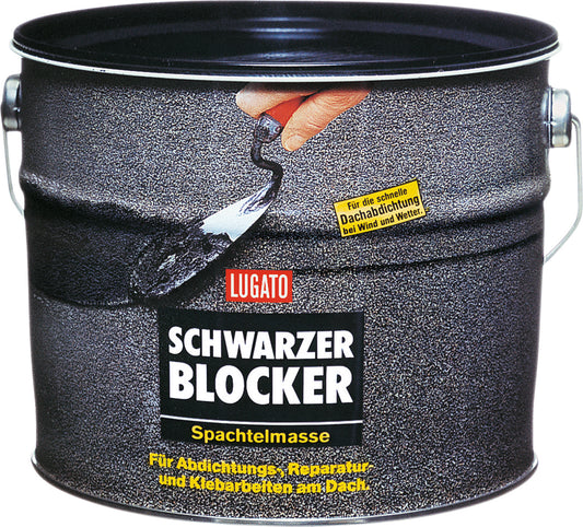 Lugato schwarzer Blocker Spachtelmasse 5KG