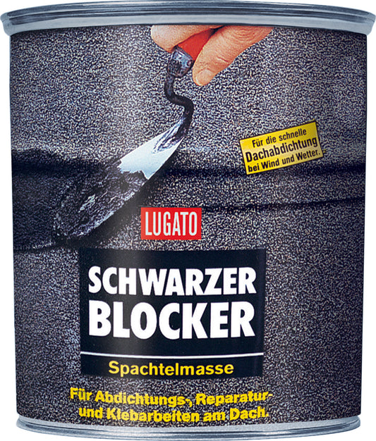 Lugato Schwarzer Blocker | Bitumenspachtelmasse 1KG