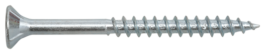 Spanplattenschraube Senkkopf 6 x 50 mit Bit, Teilgewinde, verzinkt