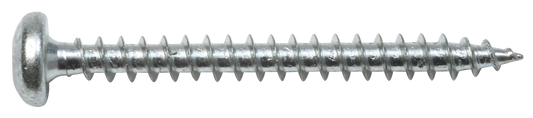 Spanplattenschraube Pan Head 4,5 x 40 mit Bit, Vollgewinde, verzinkt 4,5 X 40  MIT BIT TX 20