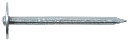 Stahlnagel geriffelt mit Scheibe 3,5 x 35, verzinkt 3,5X35 250STCK