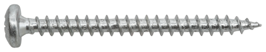 Spanplattenschraube Pan Head 4,5 x 50, Vollgewinde, verzinkt 4,5 X 50