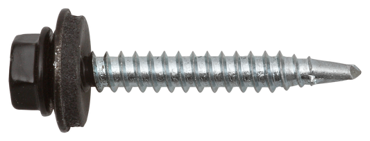 Sechskantbohrschraube mit Dichtscheibe 4,8 x 35, RAL 9011 graphitschwarz 4,8 X 35 RAL 9011 SCHWARZ