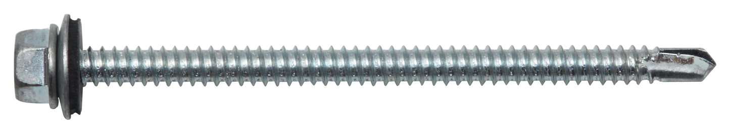 Sechskantbohrschraube mit Dichtscheibe 6,3 x 85, verzinkt, DIN 7504-K DIN 7504-K 6,3 X 85