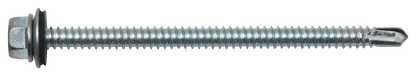 Sechskantbohrschraube mit Dichtscheibe 6,3 x 85, verzinkt, DIN 7504-K DIN 7504-K 6,3 X 85