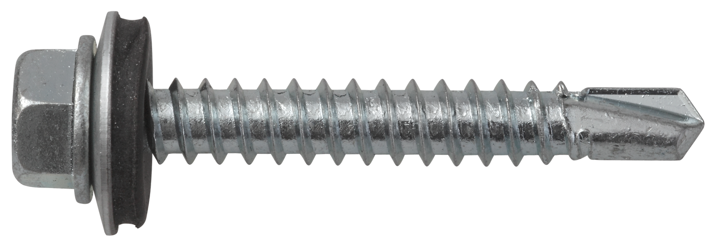 Sechskantbohrschraube mit Dichtscheibe 6,3 x 32, verzinkt, DIN 7504-K DIN 7504-K 6,3 X 32