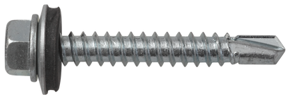 Sechskantbohrschraube mit Dichtscheibe 6,3 x 32, verzinkt, DIN 7504-K DIN 7504-K 6,3 X 32