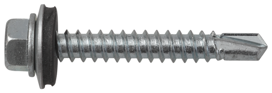 Sechskantbohrschraube mit Dichtscheibe 6,3 x 50, verzinkt, DIN 7504-K DIN 7504-K 6,3 X 50