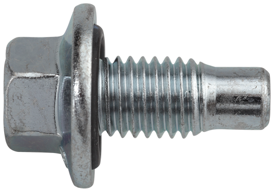 Ölablassschraube M12 x 1,75 x 25 mit Dichtring, Stahl verzinkt
