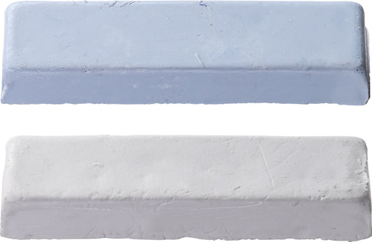 Polierpasten-Satz 2-tlg. weiss-blau