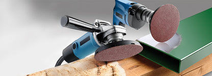 Haft-Schleifscheiben, HOLZ & METALL, Edelkorund, Ø 125 mm, sort.