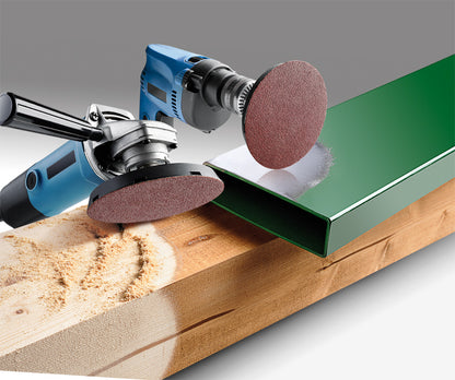 Haft-Schleifscheiben, HOLZ & METALL, Edelkorund, Ø 125 mm, K 80
