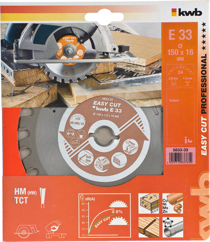 EASY-CUT Kreissägeblätter für Handkreissägen Ø 150 x 16 mm